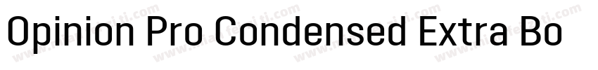 Opinion Pro Condensed Extra Bold字体转换